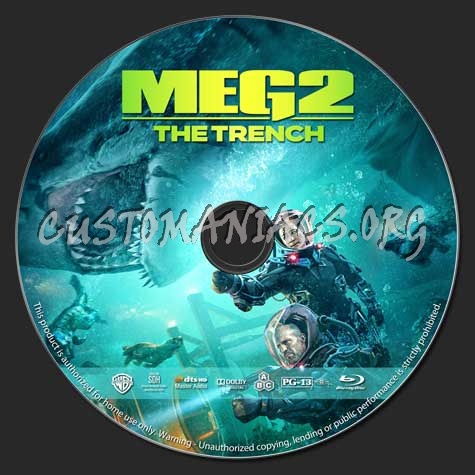 Meg 2: The Trench blu-ray label