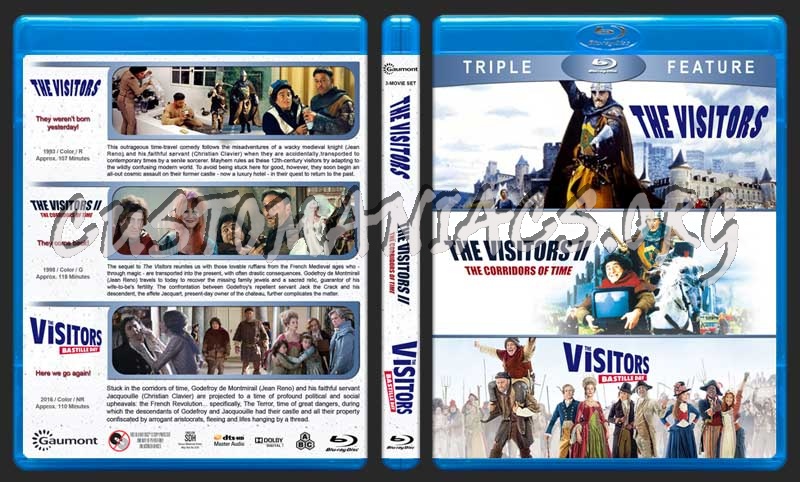 The Visitors Triple Feature blu-ray cover