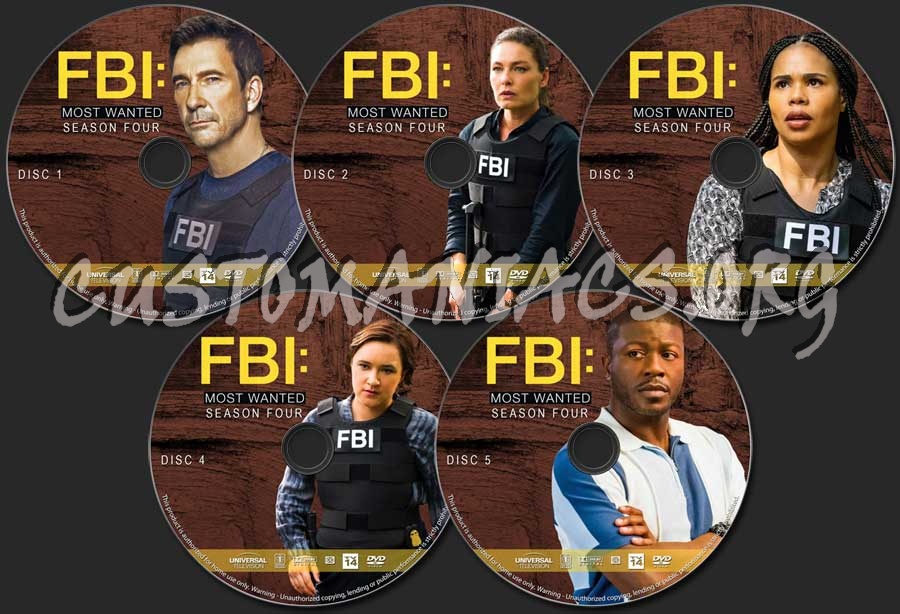 FBI: Most Wanted - Season 4 dvd label