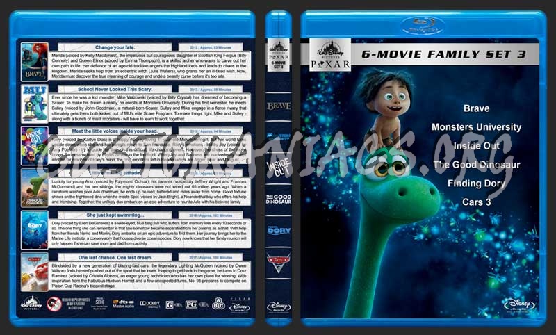 Disney - Pixar Collection - Set 3 blu-ray cover