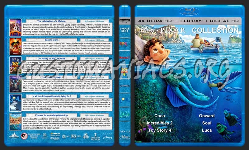 Disney - Pixar Collection - Set 4 (4K) blu-ray cover