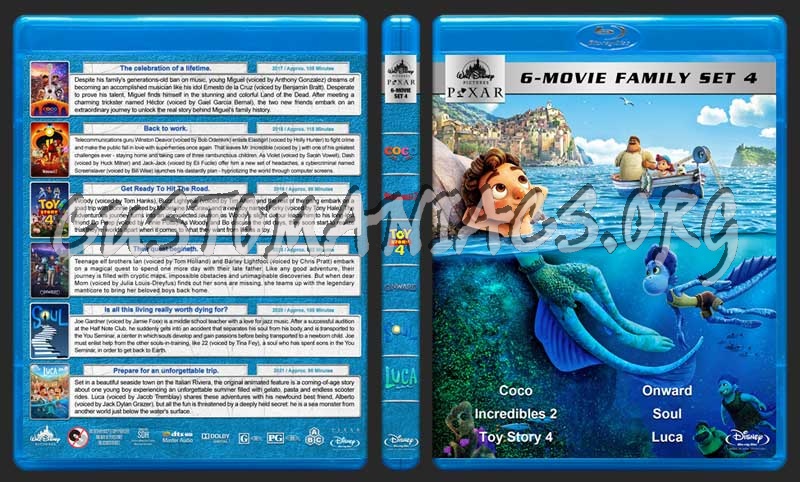 Disney - Pixar Collection - Set 4 blu-ray cover