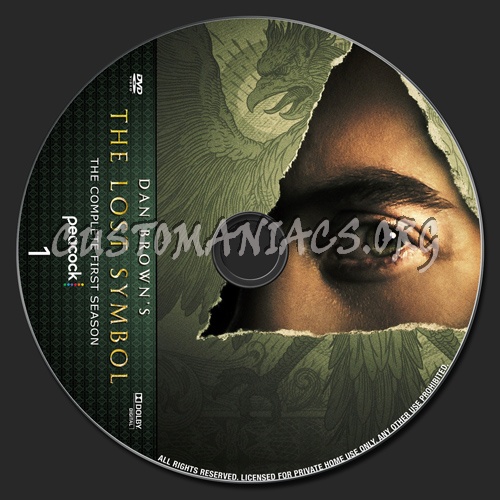 Dan Brown's The Lost Symbol Season 1 dvd label