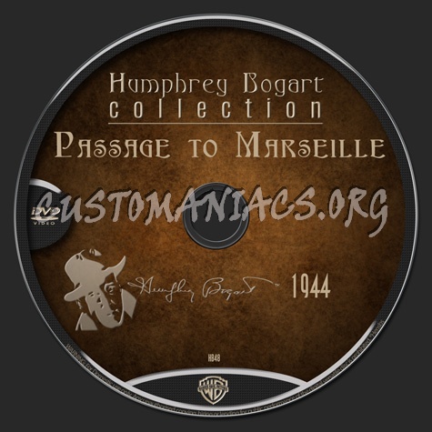 Bogart Collection 48 Passage to Marseille (1944) dvd label