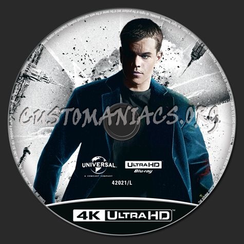 The Bourne Supremacy 4K blu-ray label