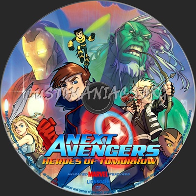 Next Avengers Heroes of Tomorrow dvd label