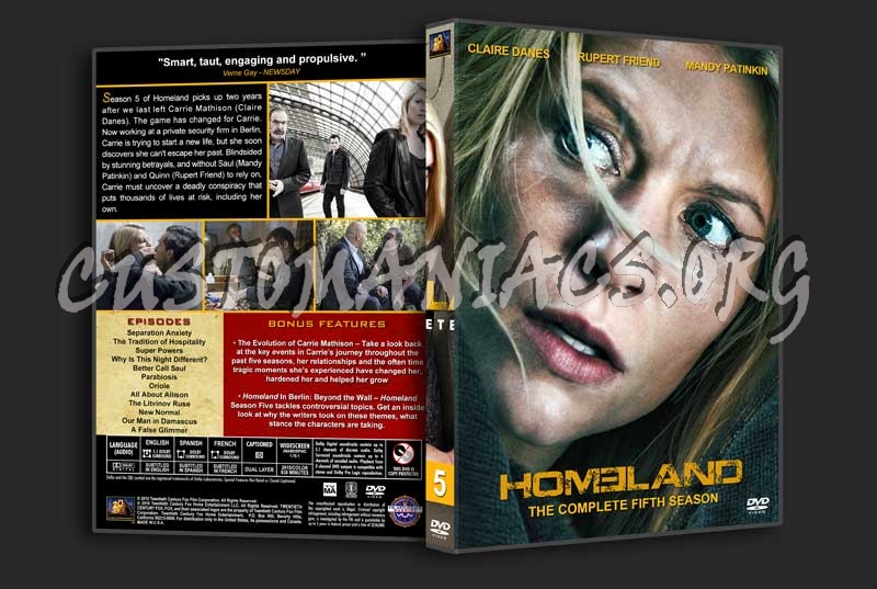 Homeland  - The Complete Series (spanning spine) dvd cover