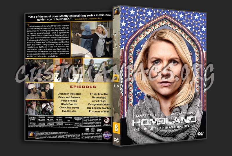 Homeland  - The Complete Series (spanning spine) dvd cover