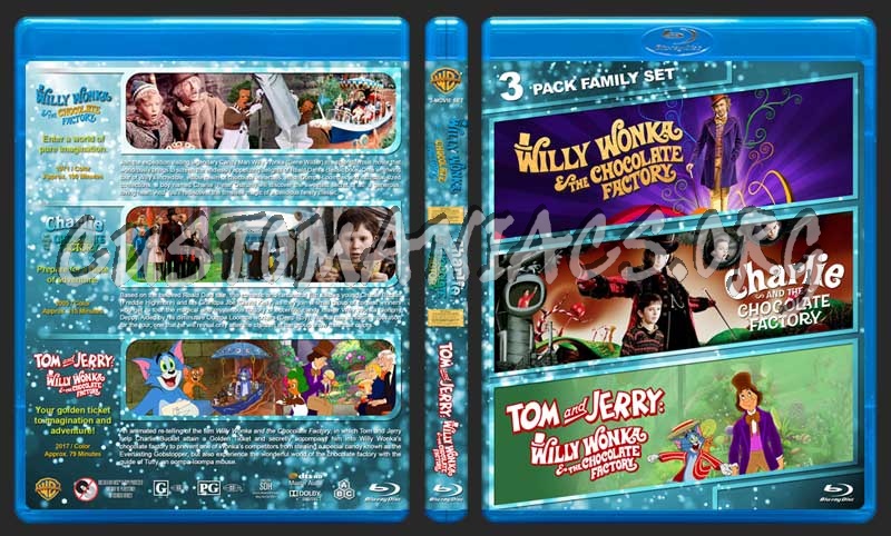 Chocolate Factory Triple Feature blu-ray cover