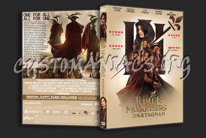 The Three Musketeers D,Artagnan dvd cover