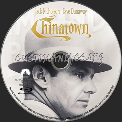 Chinatown 1974 blu-ray label