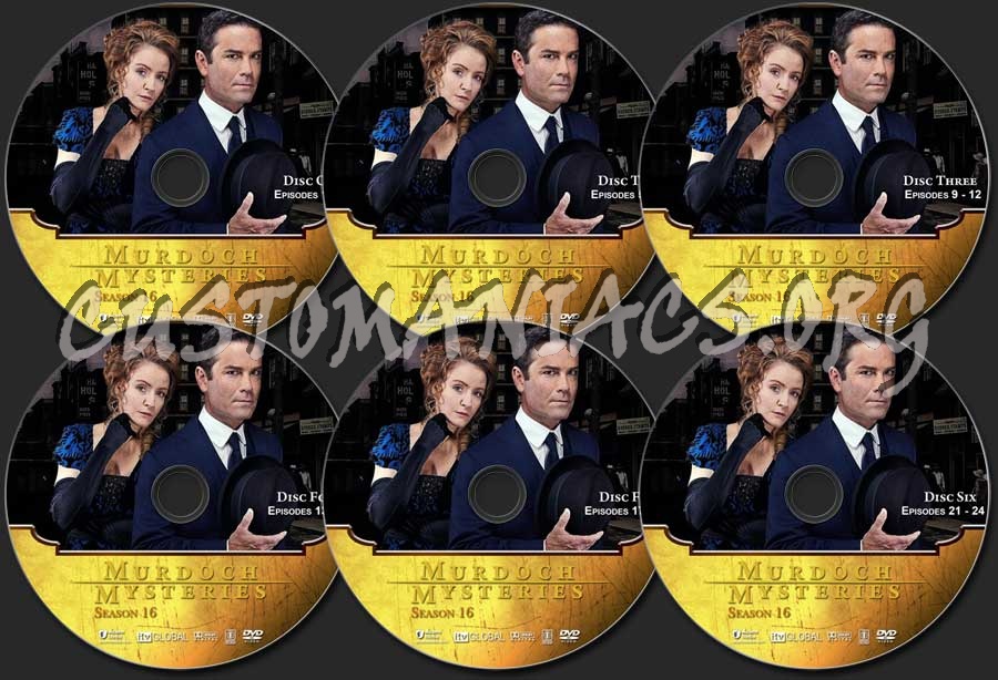 Murdoch Mysteries - Season 16 dvd label