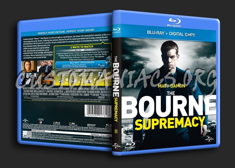 The Bourne Supremacy blu-ray cover