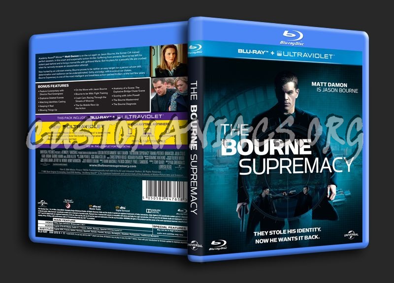 The Bourne Supremacy blu-ray cover