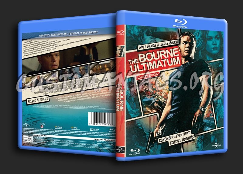 The Bourne Ultimatum blu-ray cover