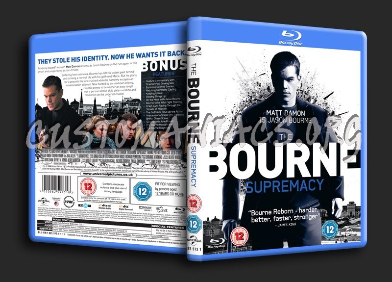 The Bourne Supremacy blu-ray cover