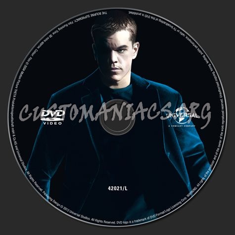 The Bourne Supremacy dvd label