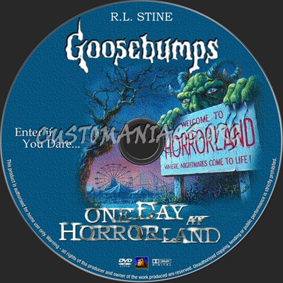 Goosebumps One Day at Horrorland dvd label