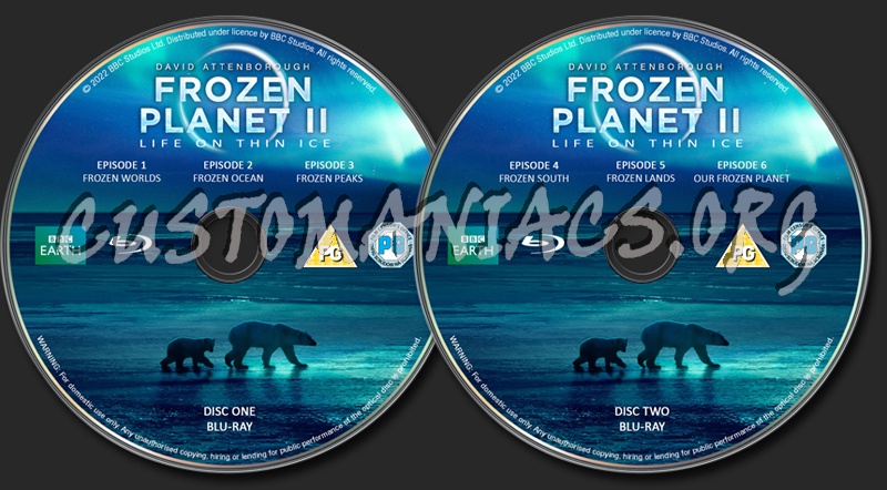 BBC Frozen Planet II 2022 blu-ray label