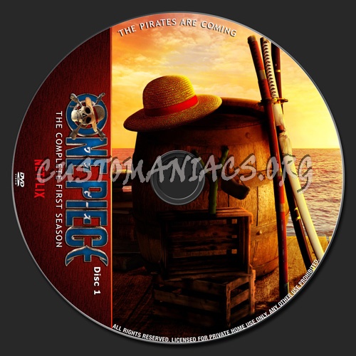 One Piece Season 1 dvd label