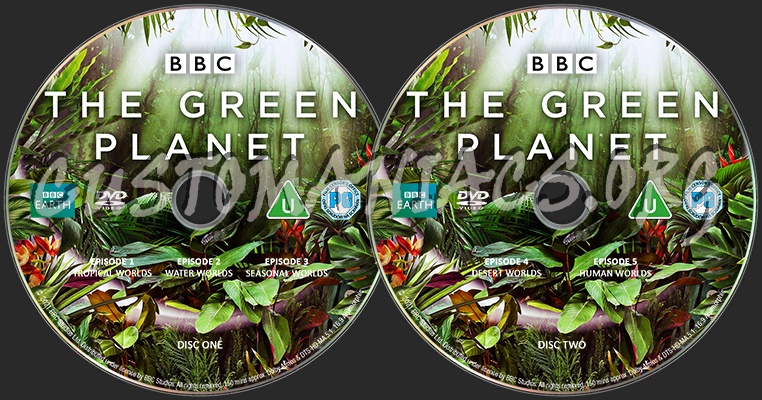 BBC The Green Planet DVD Labels dvd label