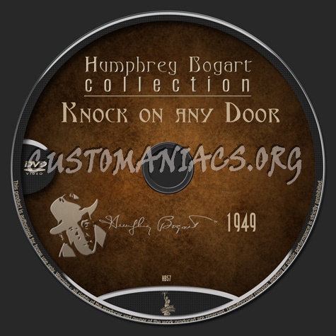 Bogart Collection 57 Knock On Any Door (1949) dvd label