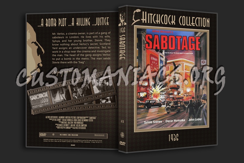 Hitchcock Collection 18: Sabotage  (1936) dvd cover