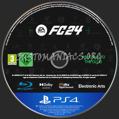 EA SPORTS FC 24 (PS4-EU) Disc label v1 dvd label