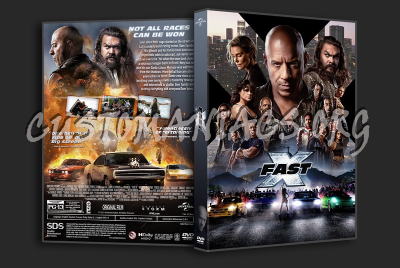 Fast X (aka Fast & Furious 10) dvd cover