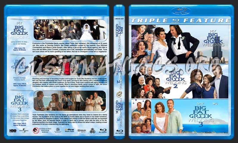 My Big Fat Greek Wedding Triple blu-ray cover