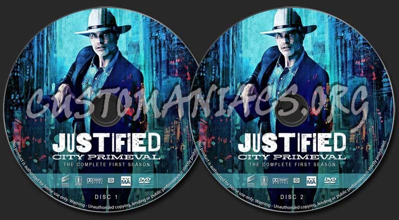 Justified: City Primevil - Season 1 dvd label