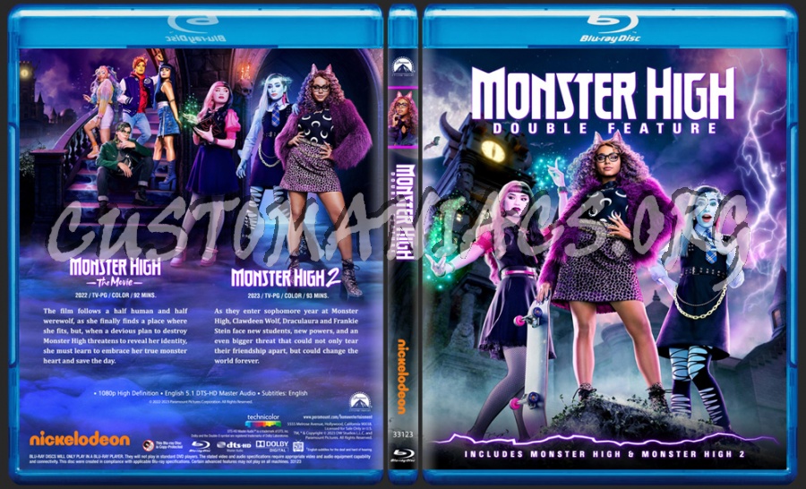 Monster High - Double Feature (2023) blu-ray cover