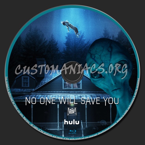 No One Will Save You blu-ray label