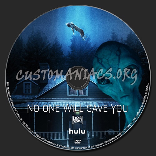 No One Will Save You dvd label