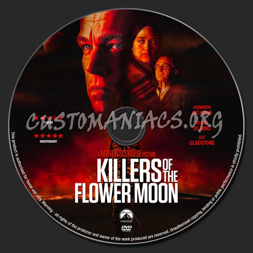 Killers Of The Flower Moon dvd label