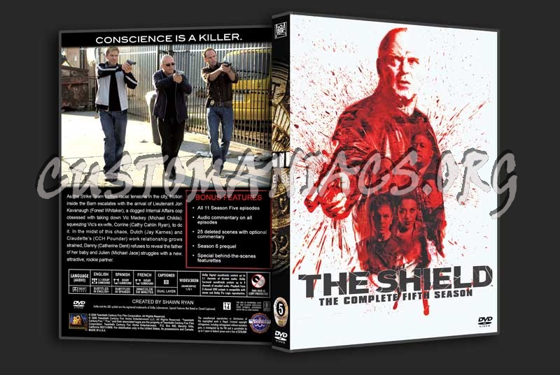 The Shield - The Complete Series (spanning spine) dvd cover