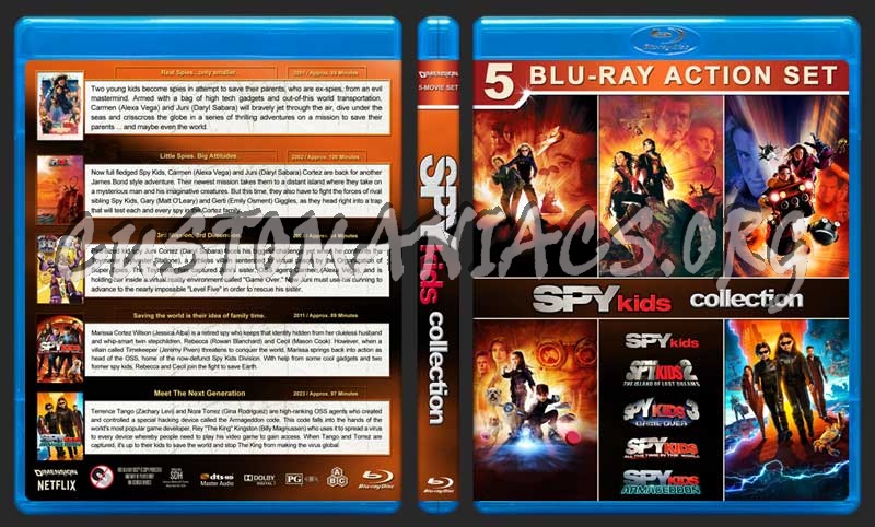 Spy Kids Collection (5) blu-ray cover