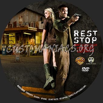 Rest Stop Dont' Look Back dvd label