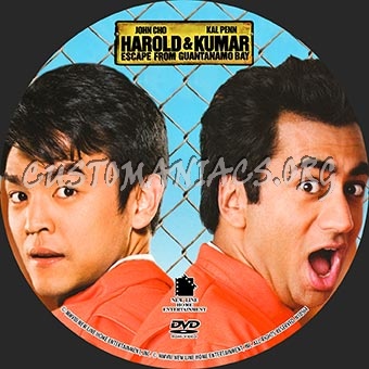 Harold And Kumar Escape From Guantanamo Bay dvd label