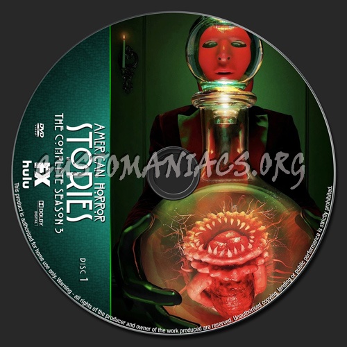 American Horror Stories Season 3 dvd label