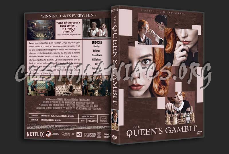 The Queens Gambit (TV mini-series) dvd cover