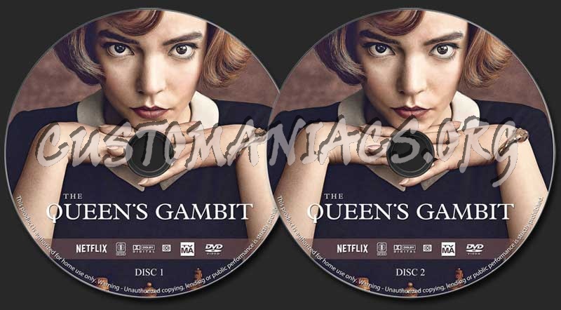 The Queens Gambit (TV mini-series) dvd label