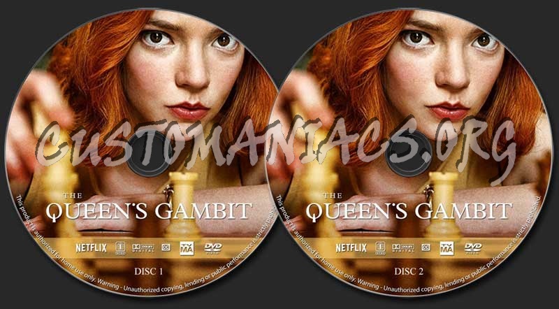 The Queens Gambit (TV mini-series) dvd label