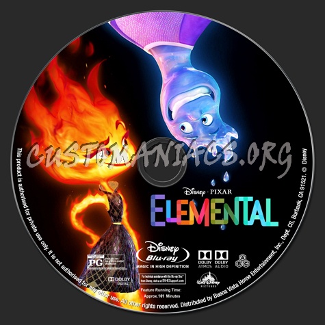 Elemental blu-ray label