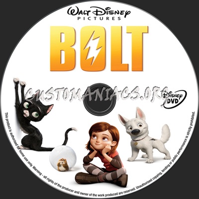 Bolt dvd label