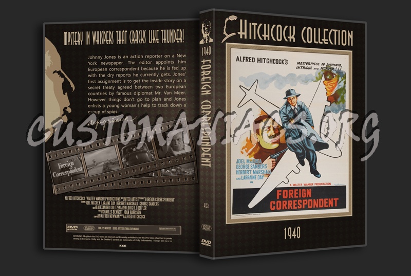 Hitchcock Collection 23: Foreign Correspondent  (1940) dvd cover