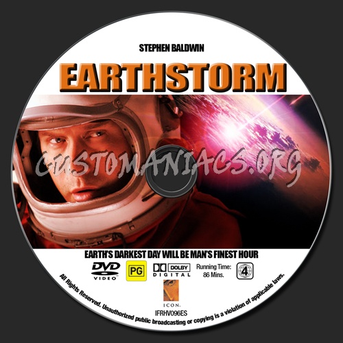 Earthstorm dvd label