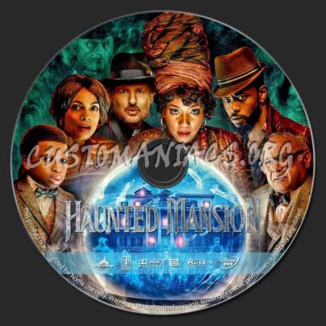 Haunted Mansion (2023) dvd label