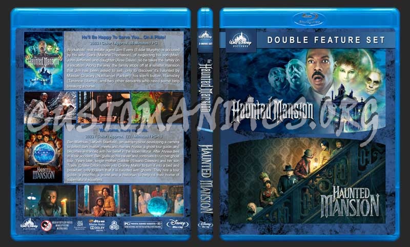 Haunted Mansion Double Feature blu-ray cover