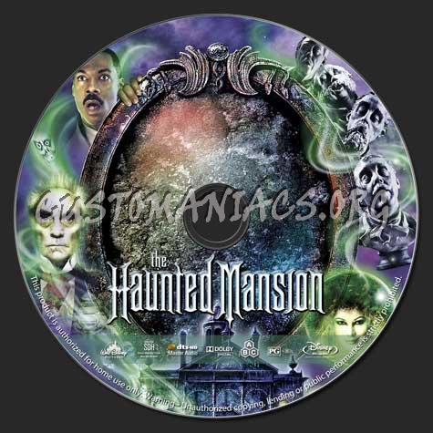 Haunted Mansion (2003) blu-ray label